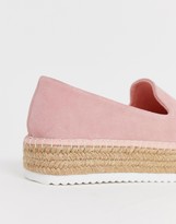 Thumbnail for your product : ASOS DESIGN Wide Fit Jenna suede espadrilles