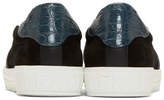 Thumbnail for your product : Fendi Black and Blue Bag Bugs Slip-On Sneakers