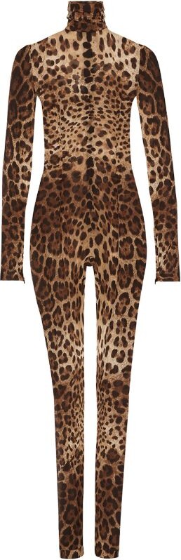 Jumpsuit Animal Print Dolce Gabbana Dolce Gabbana Kim Silk Leopard