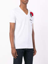 Thumbnail for your product : DSQUARED2 illustrated print V-neck T-shirt
