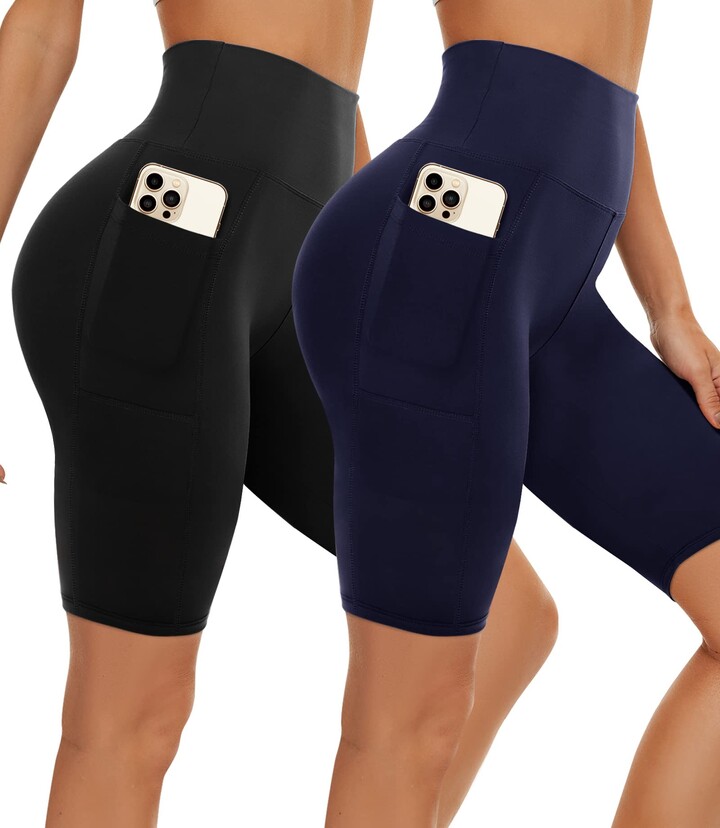 NELEUS Women's Tummy Control High Waist Capri Running Leggings Yoga Pants  with Pocket
