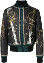Thumbnail for your product : Dolce & Gabbana sword print bomber jacket