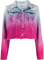 Thumbnail for your product : Off-White Spray Paint-Effect Denim Jacket