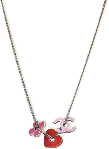 Chanel Vintage Heart and Charms Pendant Necklace - ShopStyle