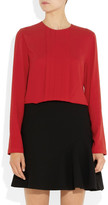 Thumbnail for your product : Miu Miu Pleated crepe top