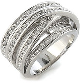 Thumbnail for your product : Ariella Collection Crossing Pavé Cubic Zirconia Ring