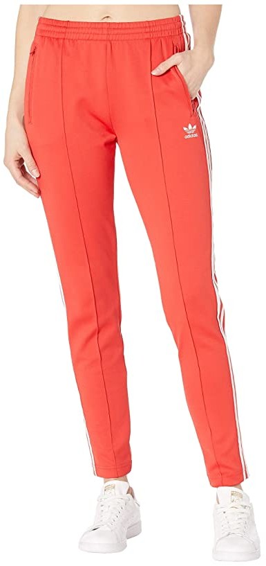adidas superstar track pants red