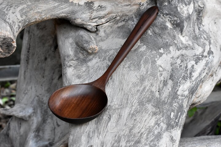 Etsy Black Walnut Ladle Wooden Spoon Handmade Serving Ladle Unique Kitchenware Utensils Elegant Handcrafted