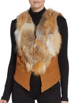 Thumbnail for your product : Adrienne Landau Knit Fox Vest