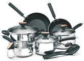 Thumbnail for your product : Paula Deen Signature 12-Piece Non-Stick Stainless Steel Cookware Set
