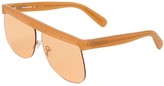 Thumbnail for your product : Courreges The Mask Orange Acetate Sunglasses