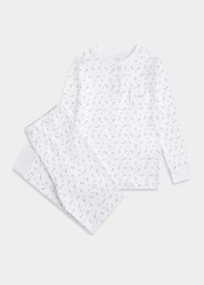 Marie Chantal Kid's Mini Bloom Wind Two-Piece Pajama Set, Size 2-8