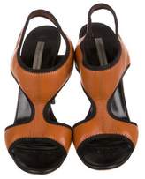 Thumbnail for your product : Diane von Furstenberg Bicolor Leather Sandals
