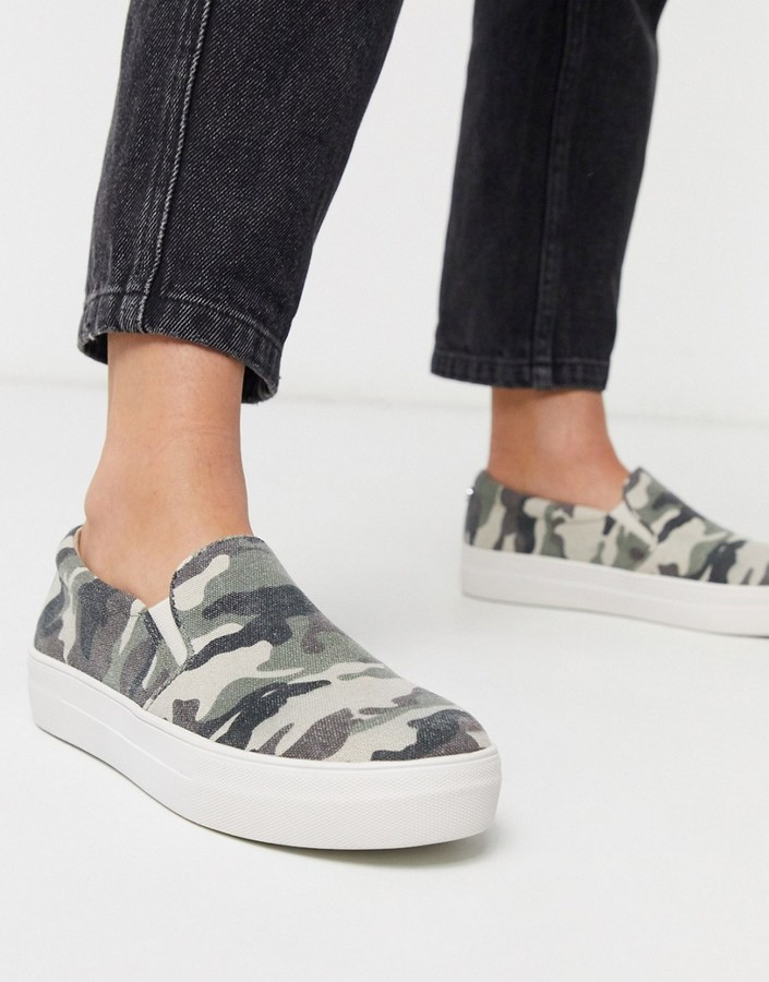 gills camouflage platform sneakers