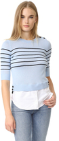 Thumbnail for your product : Veronica Beard Knot Mariner Combo Sweater