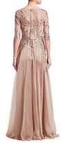 Thumbnail for your product : Teri Jon by Rickie Freeman Layered Chiffon & Sequin Gown
