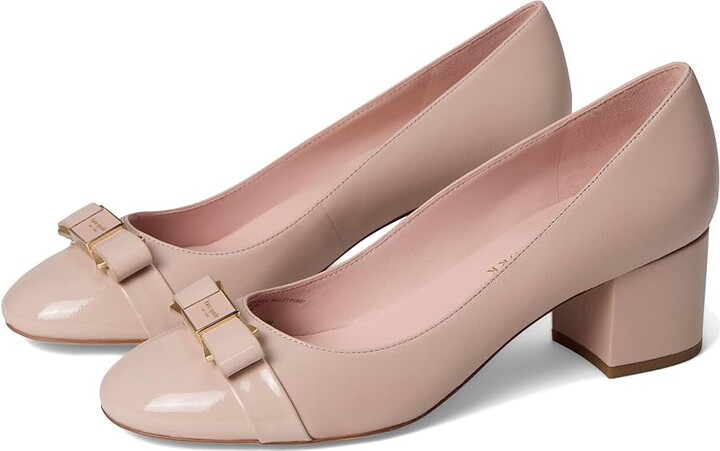 Kate Spade Bowdie Smooth Leather Ballet Pump Women's Shoes Captain Navy : 9 M