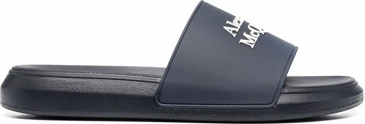 Alexander McQueen Logo-Print Slides