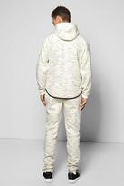 Thumbnail for your product : boohoo Space Dye Hoodie with Scoop Hem Tracksuit