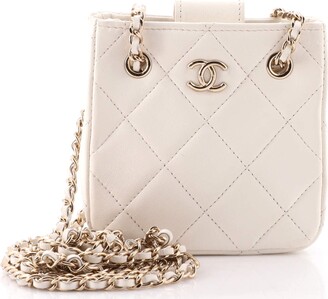 Chanel CC Square Clutch with Chain Quilted Lambskin Mini - ShopStyle