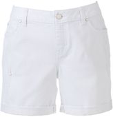 White Cuffed Shorts - ShopStyle