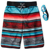 Thumbnail for your product : Trunks Zeroxposur Zero Xposur Shark Tooth Board Shorts - Boys 6-18