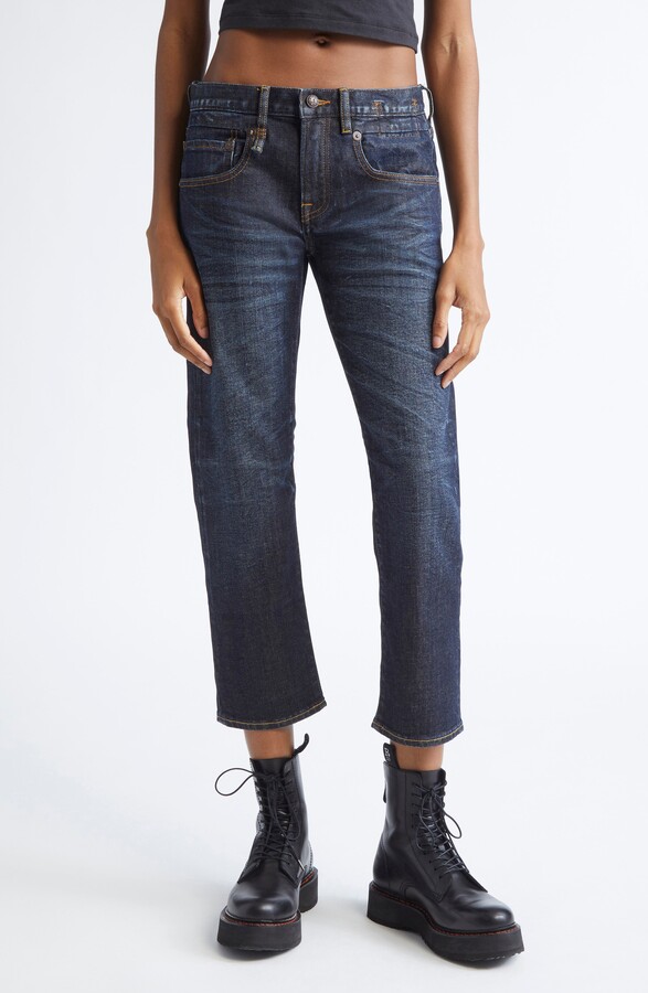 R 13 Boyfriend Straight Leg Jeans