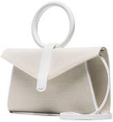 Thumbnail for your product : Valery Complét neutral mini leather and cotton cross body bag