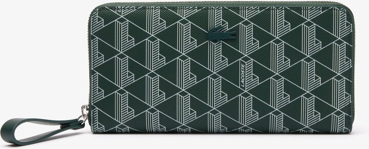 Lacoste Women’s Top Grain Leather Flap Close Wallet - One Size