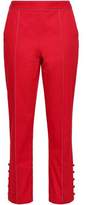 Thumbnail for your product : Rosie Assoulin Button-detailed Cotton-twill Slim-leg Pants