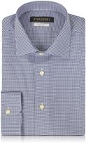 Thumbnail for your product : Forzieri Blue & White Micro Checked Non Iron Cotton Men's Shirt