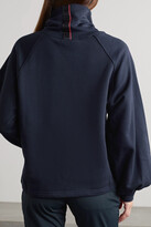 Thumbnail for your product : Bogner Fire & Ice Cena Cotton-blend Jersey Turtleneck Sweatshirt - Blue