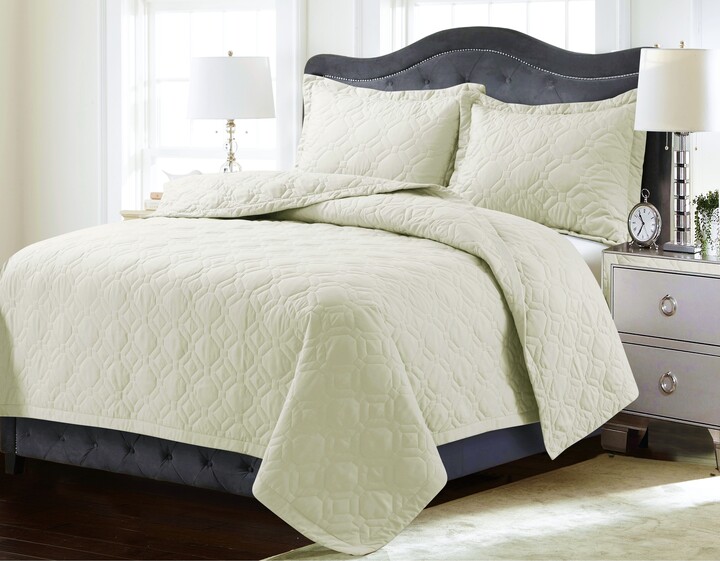 Lyon Solid or Printed Oversized Quilt Set ShopStyle