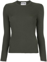 Thumbnail for your product : Moschino Ribbed Sweater With Tulle Inset