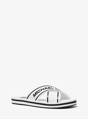 michael kors rainbow slide sandals