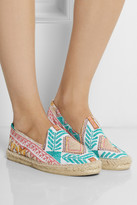 Thumbnail for your product : Manebi Yucatan embroidered canvas espadrilles