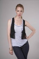 Thumbnail for your product : Gypsy 05 Hippie Suede Fringe Vest in Black