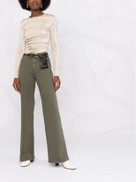Thumbnail for your product : P.A.R.O.S.H. Mid-Rise Flared Trousers