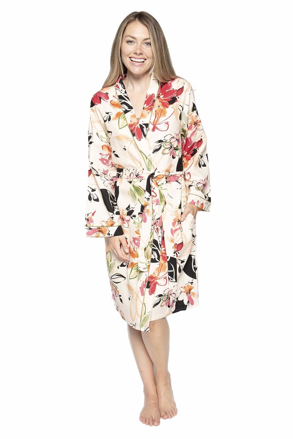 floral dressing gown