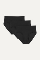 Thumbnail for your product : Chantelle Soft Stretch Set Of Three Jersey Briefs - Black - One size