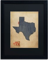 Thumbnail for your product : Trademark Global Denim State Framed Canvas Wall Art
