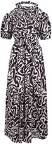 Abstract Pattern Cotton Dress 