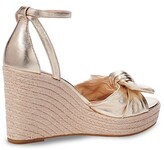 Thumbnail for your product : Kate Spade Tianna Metallic Leather Wedge Espadrille Sandals