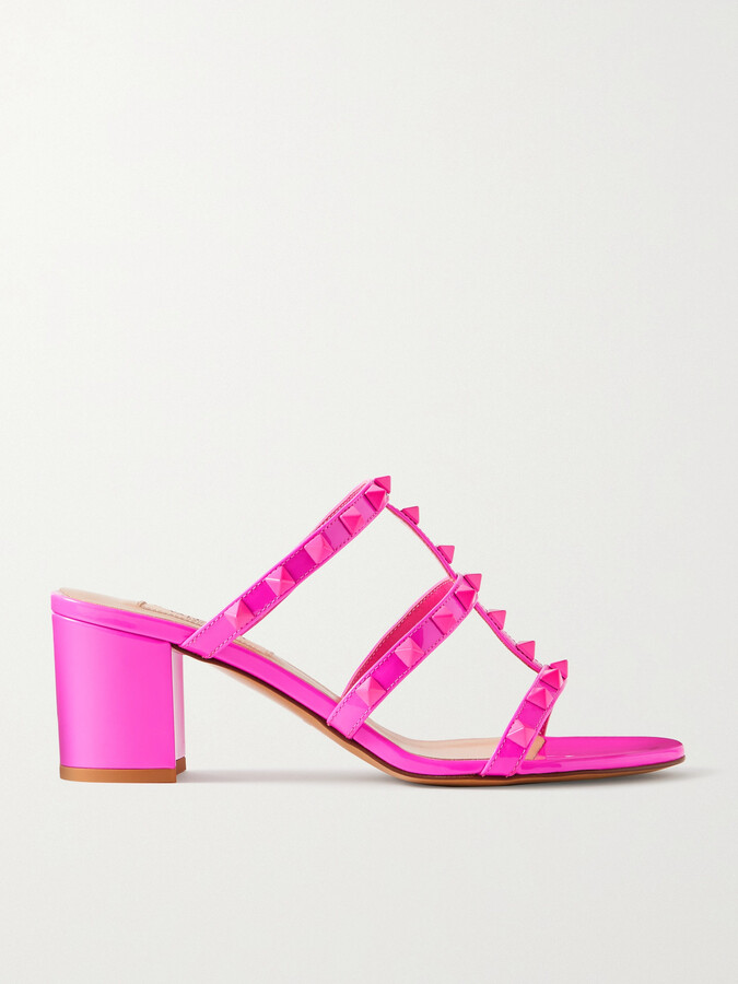 Pink Leather Mule