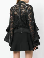 Thumbnail for your product : David Koma lace long-sleeve top
