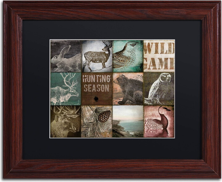 Trademark Fine Art "Cabelas" Canvas Art by Color Bakery Black Matte, Wood Frame