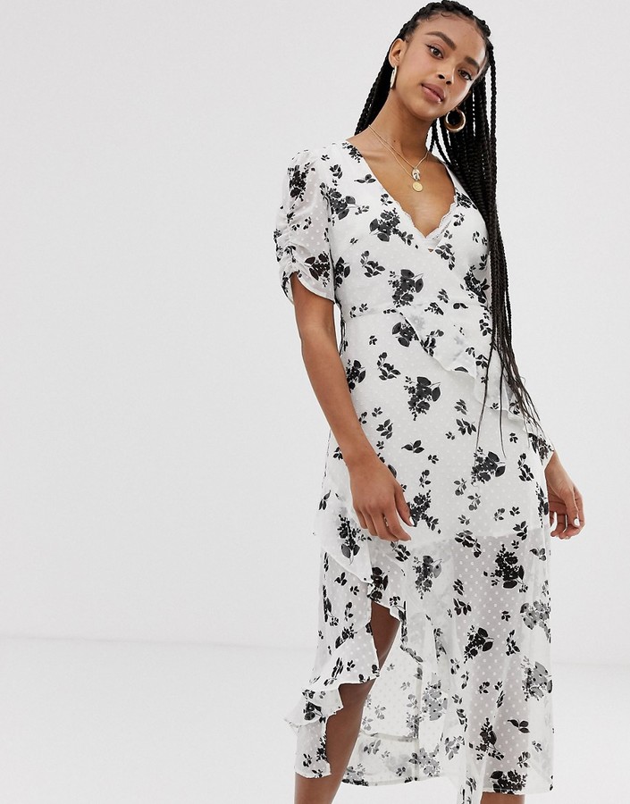 lucie midi dress in honey yellow
