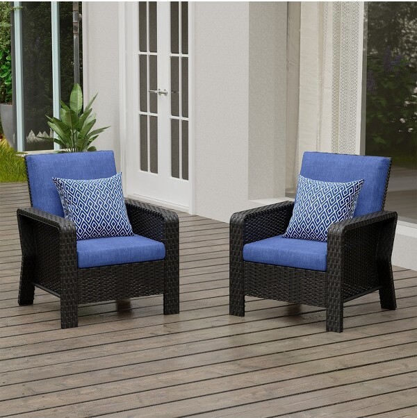 SUGOLD2-PieceHandWovenWickerPatioSeatingGroupwithBlueCushions