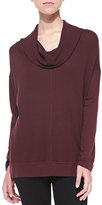 Thumbnail for your product : Splendid Cowl-Neck Thermal Combo Sweater, Wine