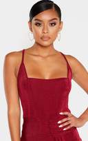 Thumbnail for your product : Ooh! La Oohla Scarlet Textured Slinky Drape Detail Strappy Bodycon Dress